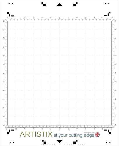 Artistix Pro Non Adhesive CM 12 x 12 Carrier Sheet Cutting Mat For The Brother Scan N Cut ScanNCut